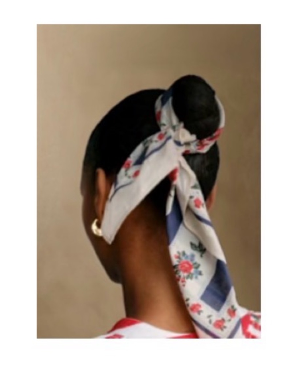 Sezane Gaston LE FOULARD in Margaret Bleu Floral Scarf